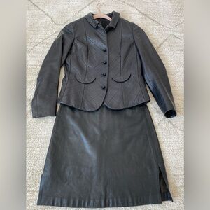 Women’s Leather Outfit Suit Small